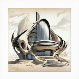 Futuristic House Canvas Print