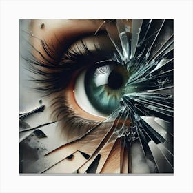 Shattered Eye Canvas Print