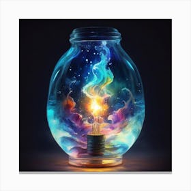 Jar Of Light Canvas Print
