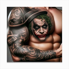 Joker Tattoo 32 Canvas Print