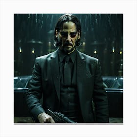 John Wick rain Canvas Print