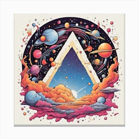 Space Triangle Canvas Print