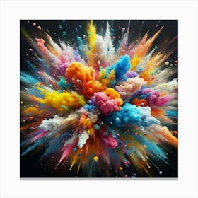Colorful Powder Explosion 5 Canvas Print