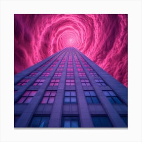 Spiral City Skyscraper Canvas Print