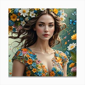 Flower Girl 2 Canvas Print