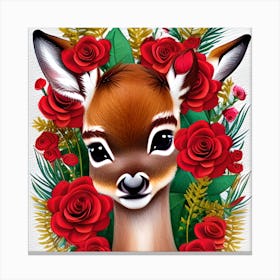 Baby Deer Canvas Print