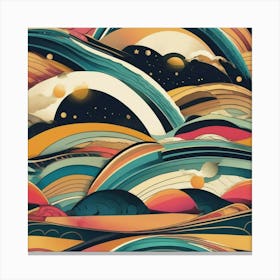 Looping landscape Canvas Print