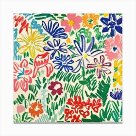 Flowers Painting Matisse Style 2 Canvas Print