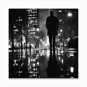 Night In Chicago Canvas Print