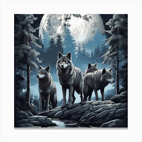 Wolf Pack Canvas Print