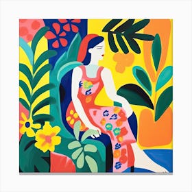 Spanish Woman, The Matisse Inspired Art Collection Canvas Print