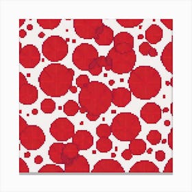 Red Dots Canvas Print