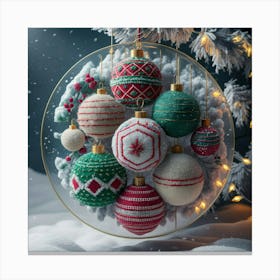 Christmas Ornaments 4 Canvas Print