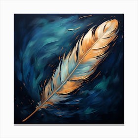 Feather Painting 1 Canvas Print