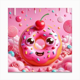 Donut Canvas Print