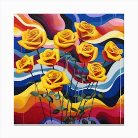 Yellow Roses 4 Canvas Print