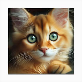 Cute Kitten Canvas Print