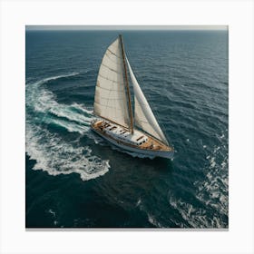 Default Experience The Serene Beauty Of A Birdseye View Of A B 0 Canvas Print