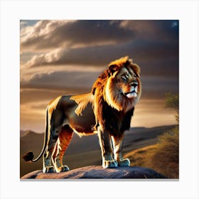 Lion art 9 Canvas Print