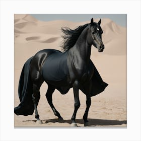 Black Arabic Canvas Print