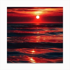 Sunset Painting, Sunset Painting, Sunset Painting, Sunset Painting 2 Canvas Print