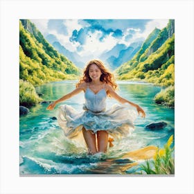 River Of Love Canvas Print