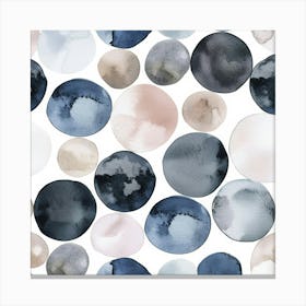 Watercolor Circles 10 Canvas Print