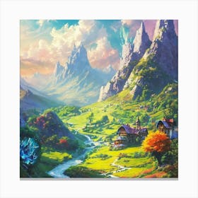 Fairytale Landscape 1 Canvas Print