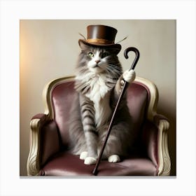 Cat In Top Hat 1 Toile