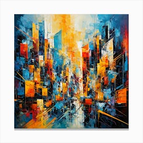 Abstract Cityscape Canvas Print