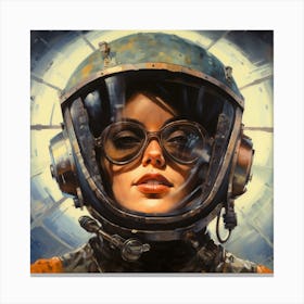 Space Girl 2 Canvas Print