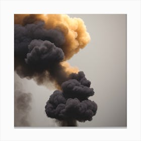 Smoke Billowing Out Of A Chimney Canvas Print