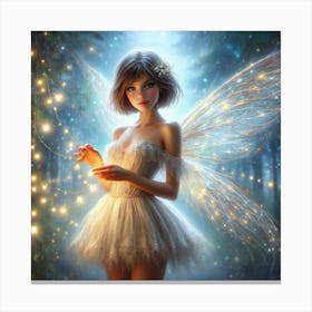 Fairy In The Forest 57 Canvas Print