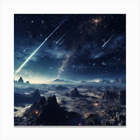 Space Landscape 3 Canvas Print