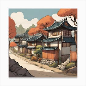 Asian Village Canvas Print