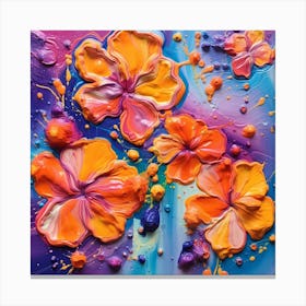 Hibiscus Flowers Canvas Print