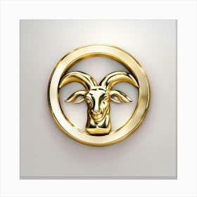 Golden Ram Canvas Print