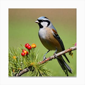 Tawny Tit 15 Canvas Print