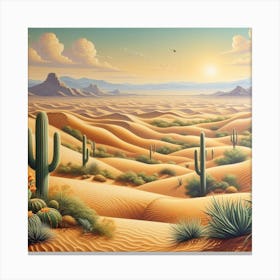 Desert Landscape 3 Canvas Print