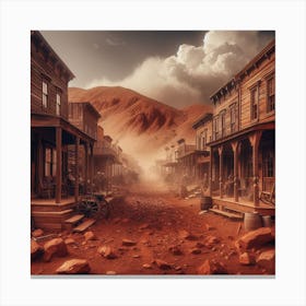 Old West Town 1 Canvas Print