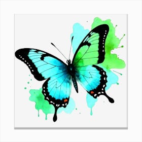 Blue Butterfly 4 Canvas Print