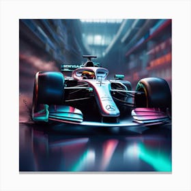 Mercedes F1 Car Canvas Print