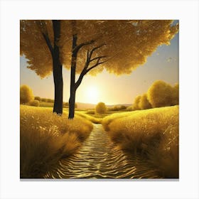 Golden Field Canvas Print