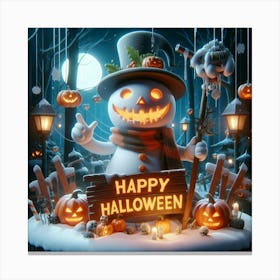 Happy Halloween 6 Canvas Print