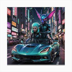 Aliens In The City Canvas Print