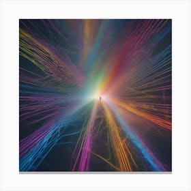 Abstract Rays Of Light 19 Canvas Print