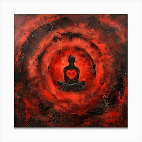 Meditative Heart Canvas Print