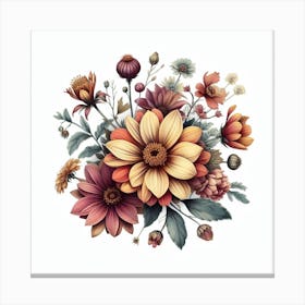 Floral Bouquet 5 Canvas Print