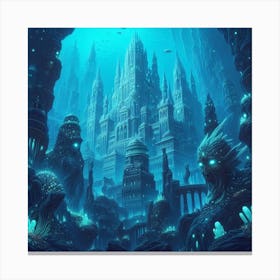 Underwater City Canvas Print