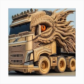Dragon Truck Canvas Print